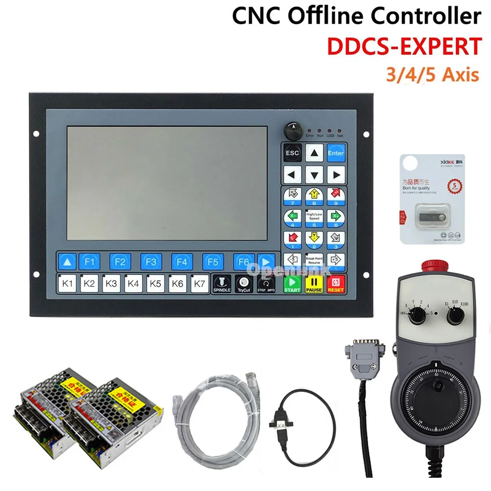 

Newly upgraded CNC offline controller DDCS-EXPERT 3/4/5 axis 1MHz G code for CNC machining and engraving instead of DDCSV3.1