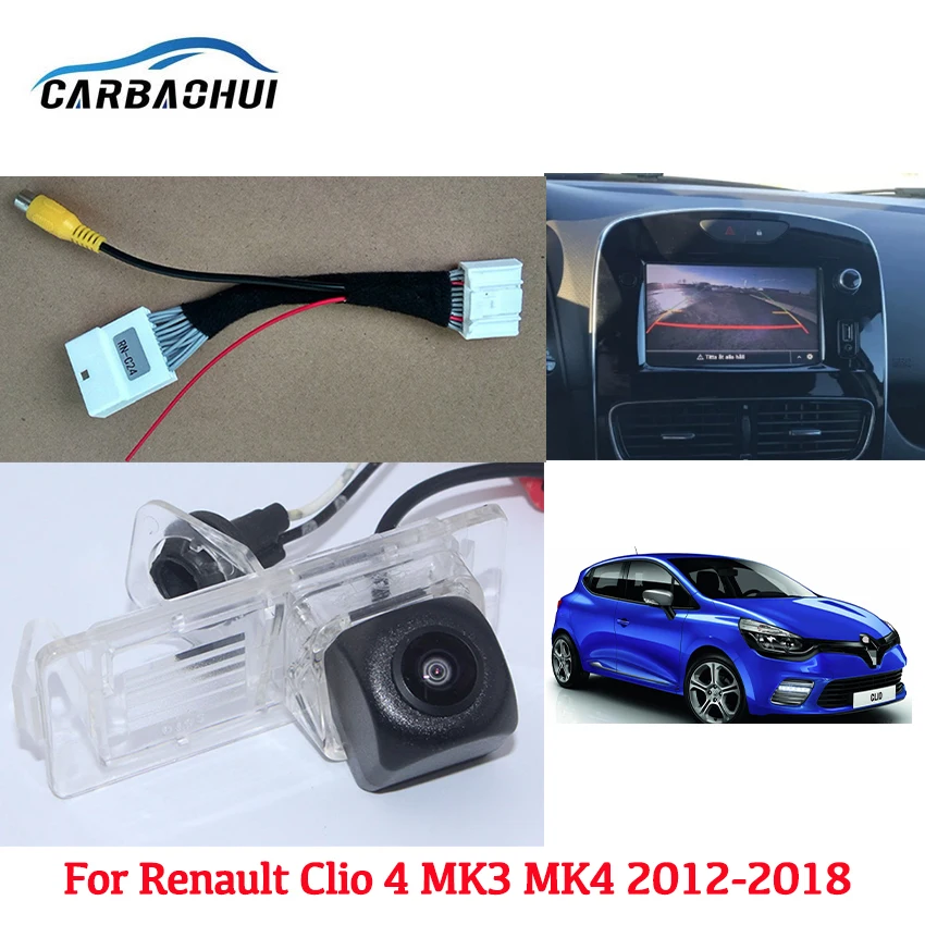 Car Reverse Rear View Camera For Renault Clio 4 MK3 MK4 2012-2016 2017 2018 Accessories Connect Original Factory Screen HD CCD