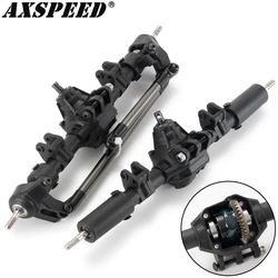 AXSPEED SCX10 Front & Rear Differential Axle with Lock for 1/10 RC Crawler Axial SCX10 II 90027 90028 90046 90047 Complete Axle