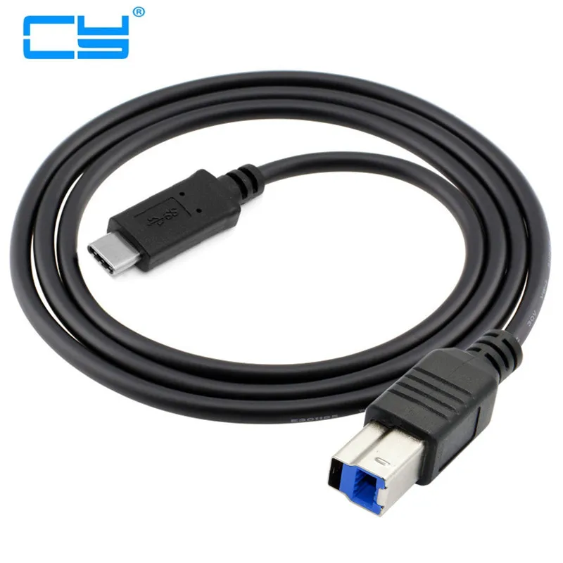 USB 3.1 Type C to 3.0 B BM Cable Interface Data Transmission Connector for Phone Macbook Laptop Printer Hard Disk Scanner