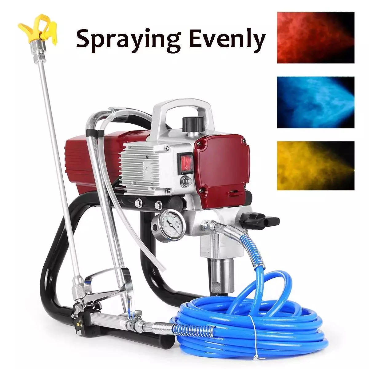 1800W High-pressure Airless Spraying Machine Professional Airless Spray Gun 3L Airless Paint Sprayer Painting Machine Tool