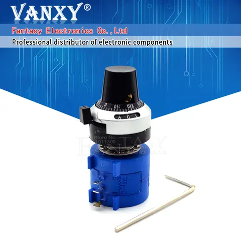 Precision 10 Turn Multiturn Potentiometer 6.35mm vanxy