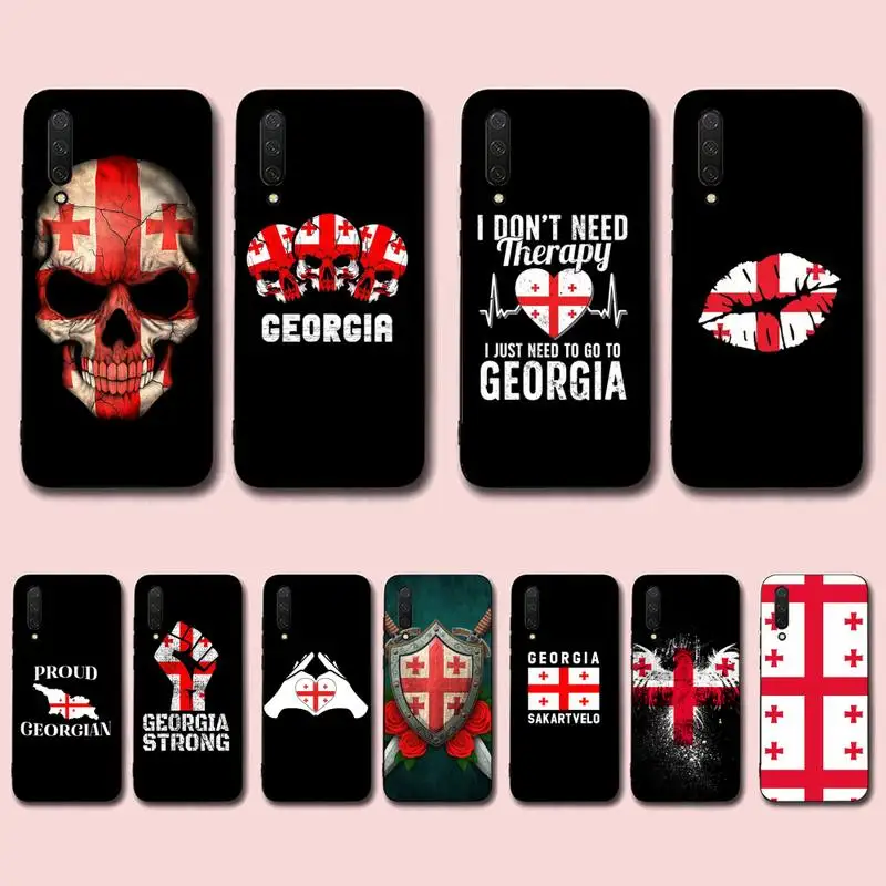 

Georgia flag Phone Case for Xiaomi mi 5 6 8 9 10 lite pro SE Mix 2s 3 F1 Max2 3