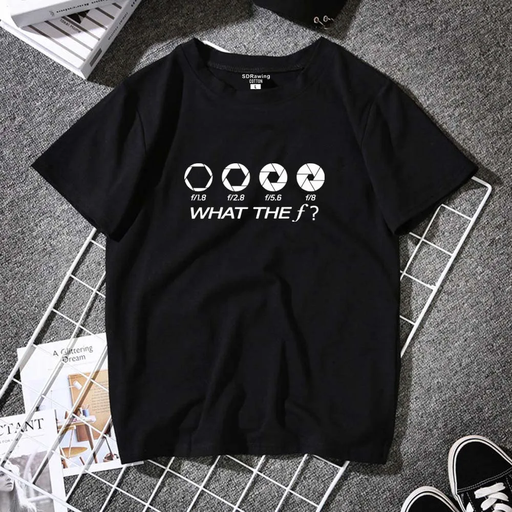 Graphic tees What The F t shirt women photographer giftsT shirt funny kawaii tops women gifts photographer T-shirt