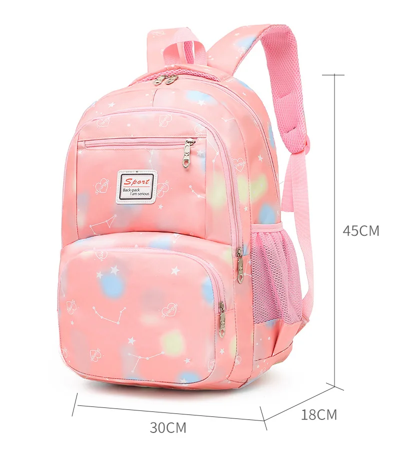 3ピース/セット花印刷学校のバックパック女女性の女の子bagpacksランドセル十代リュックスクールバッグ嚢