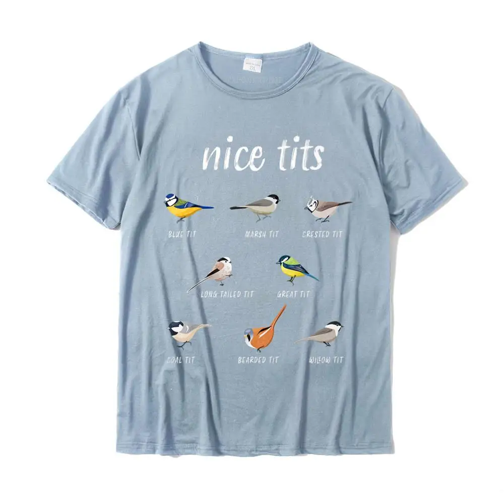 Nice-Tits Funny Bird Watching Gift Birder Men Dad Premium T-Shirt Family Tops Tees Cotton Men Top T-Shirts Family Company