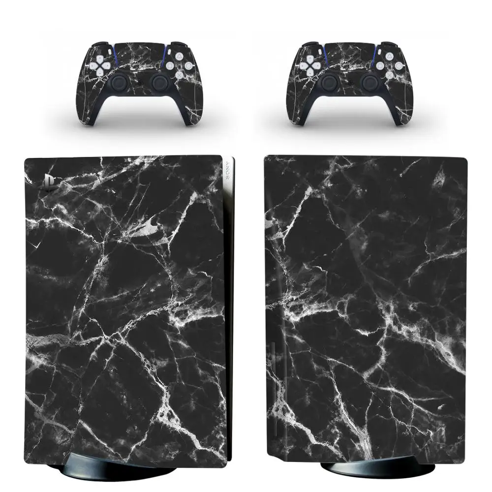 Marble Stone PS5 Standard Disc Skin Sticker Decal Cover for PlayStation 5 Console and Controllers PS5 Skin Sticker Vinyl