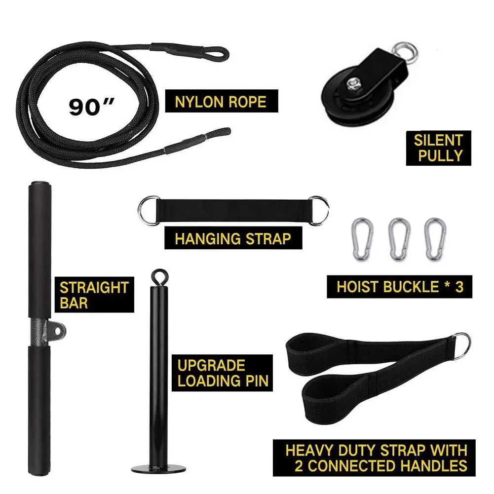 LAT Pulley System High Quality Arm Muscle Strength Equpment Kit Home Training Exerciser Fitness Equipment For Men Women