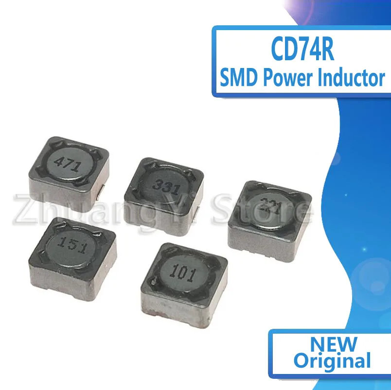 10PCS Inductor CD74R Power Inductance SMD 7*7*4MM 2.2UH 3.3UH 4.7UH 6.8UH 10UH 15UH 22UH 33UH 47UH 68UH 100UH 150UH 330UH 470UH