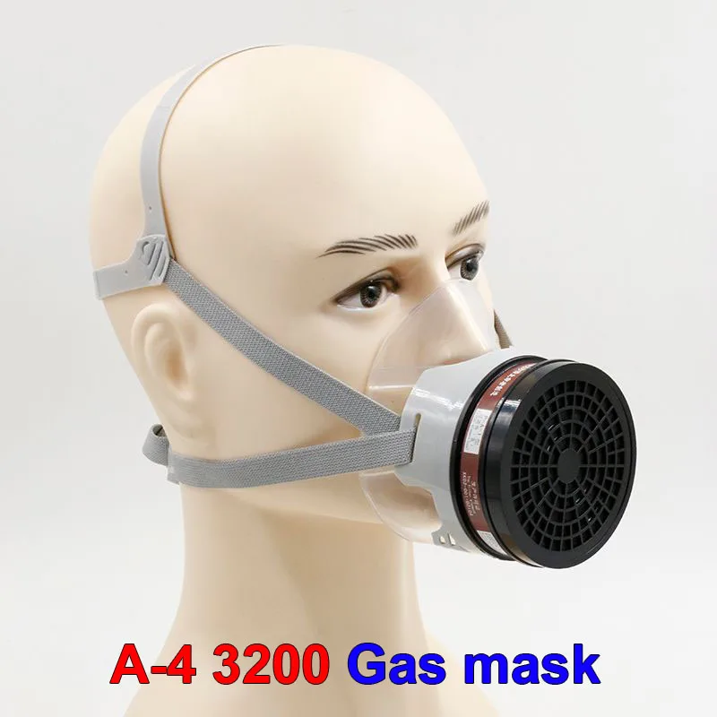 

A-4 protective mask High quality silica transparent respirator pesticides paint spraying industrial safety safety mask