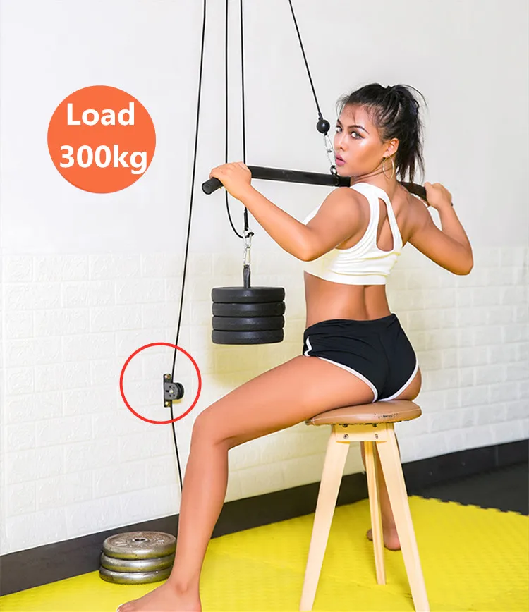 Fitness Stainless Steel Pulley 300KG Bearing Home DIY Lifting Workout Equipment Gym Mute Cable Silent Wheel Machine Accessories