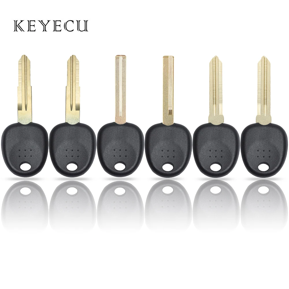 Keyecu Transponder Chip Key Case Shell for Hyundai Coupe Tucson Elantra Accent Santa Fe i10 for Kia Left/ Right / Middle Groove