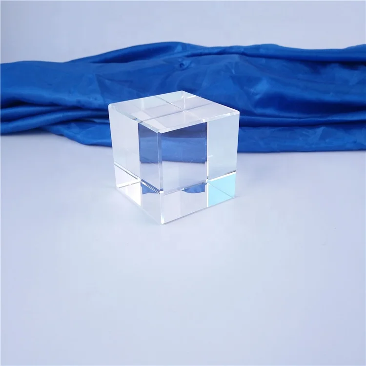 

10 Pieces Crystal Blanks Paperweight Transparent Color 50mm×50mm×50mm Glass Craft Home Decoration Accessories