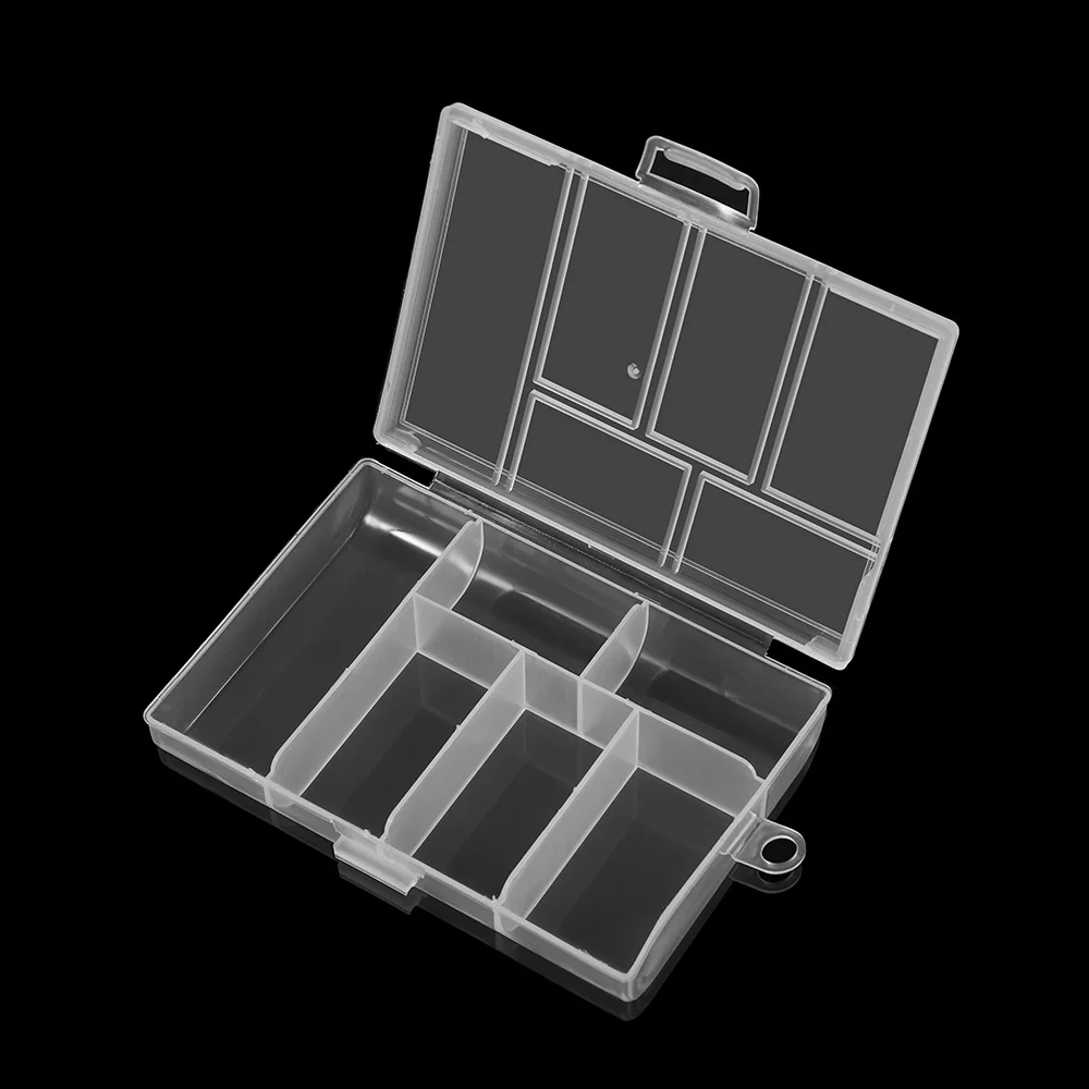 Multi Style Round Square Grids Adjustable Plastic Jewelry Box Storage Display Boxs Jewelry Accessories Storage For DIY Supplies image 3