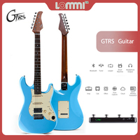 LOMMI GTRS S800 Electric Guitar Super Knob APP Bluetooth 5.0 USB-C Multi-Effects For IOS/Android Cloud Sharing+Foot Switch-Blue