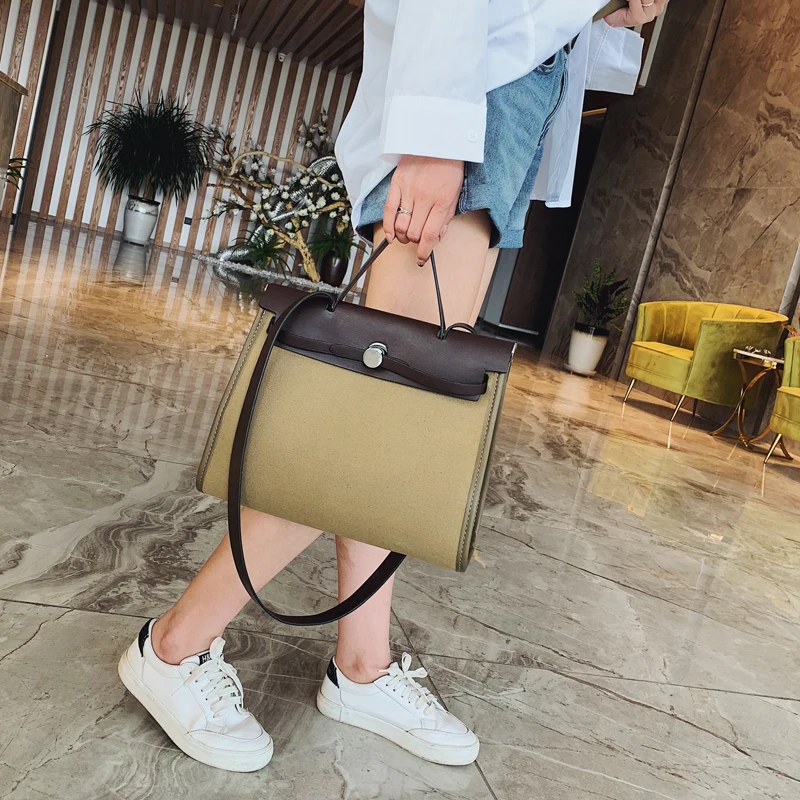 Fashion Women Small Canvas Messenger Bags High Quality Female Handbags Shoulder Bags Luxury Designer Ladies Tote Crossbody Bag