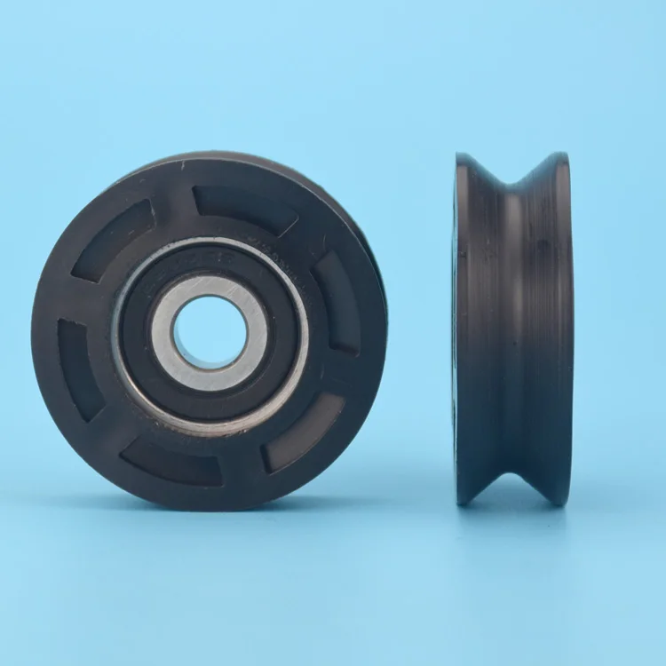 V groove type nylon bearing 10*50*16mm, pulley package, plastic wear-resistant suspension wheel, POM POM rolling wheel For free
