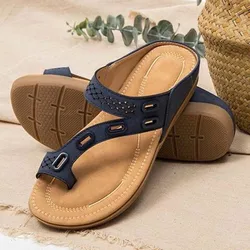 Women Sandals Premium Orthopedic Women'S Shoes Flat Slipper Vintage Anti-Slip Sandals Women Flip Flops Ladies Shoes899