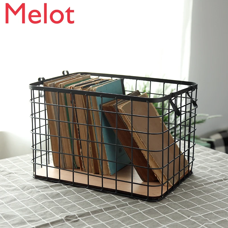 

Storage Basket Storage Box Fruit Basket Vintage Grocery Iron Storage Basket Desktop Dresser storage baskets