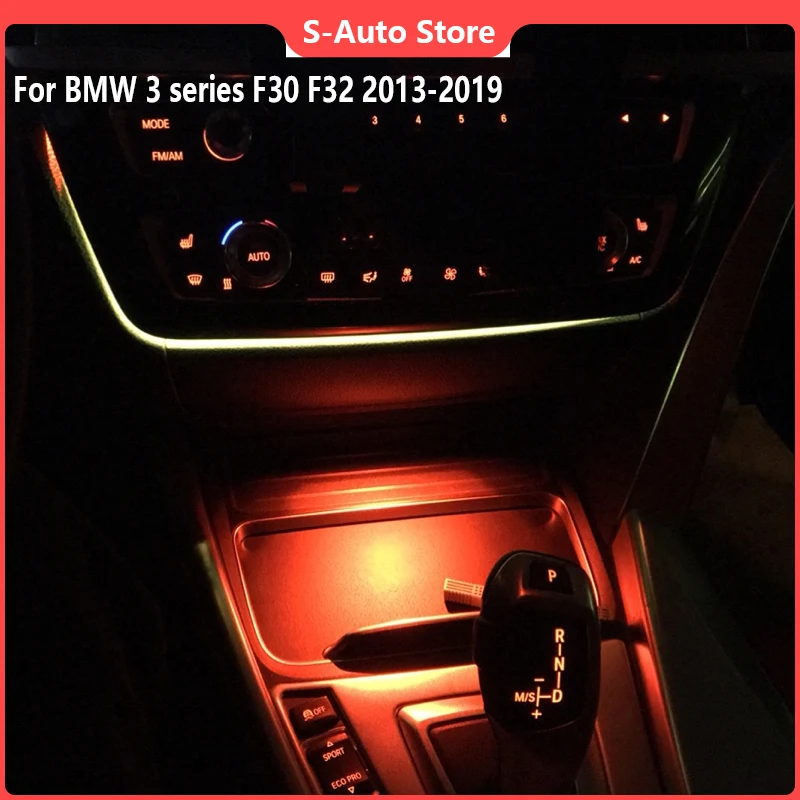 For BMW 3 series F30 F32 Ambient Light Interior Ashtray Atmosphere Decorative Lamp Central Control Armrest Box Lighting Adorn