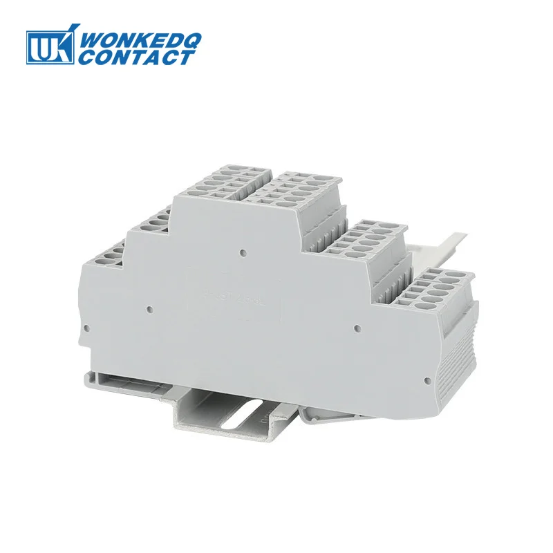 50Pcs D-ST-2.5-3L End Cover For ST2.5-3L Triple Layer 3 Level 2.5mm² 2.5 Wire Din Terminal Block Accessories D-ST 2.5-3L Plate