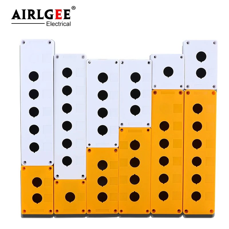 BX2 اقتصادي 22 مللي متر فتحة 12345 ثقب زر التبديل صندوق التحكم وقف الطوارئ الغبار و مقاوم للماء زر مؤشر صندوق #2