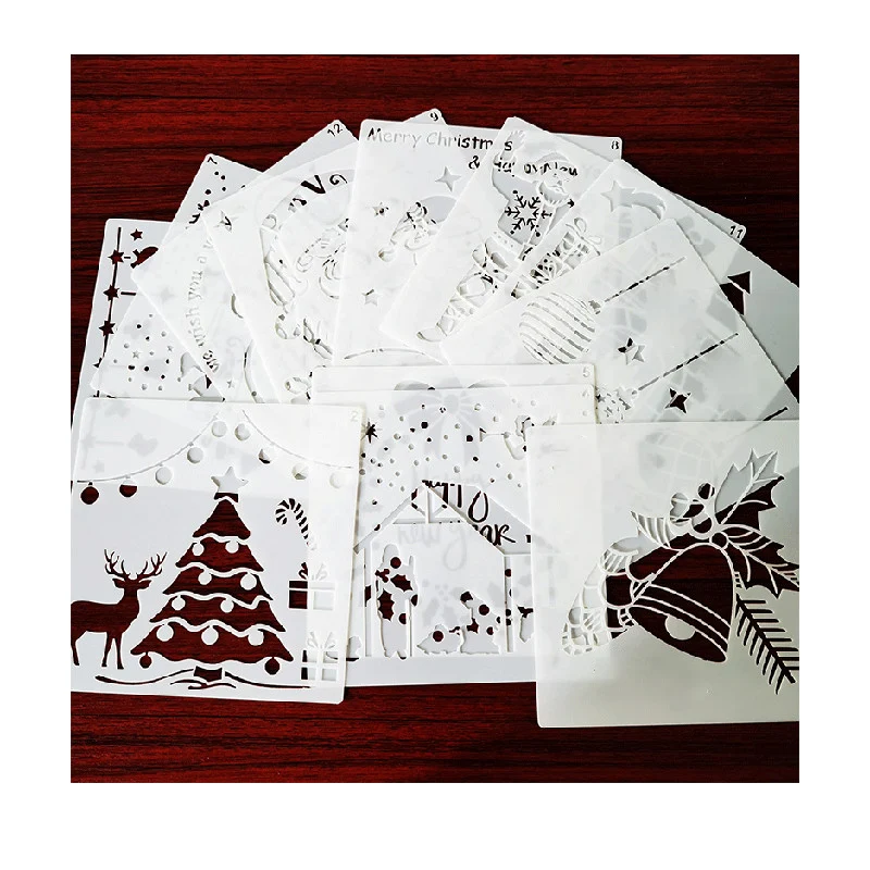 Nowe dzieci boże narodzenie malowanie Cartoon dinozaur zwierząt szablon wzór szablony garnitur malowanie wczesne dziecko zabawka na boże narodzenie prezent