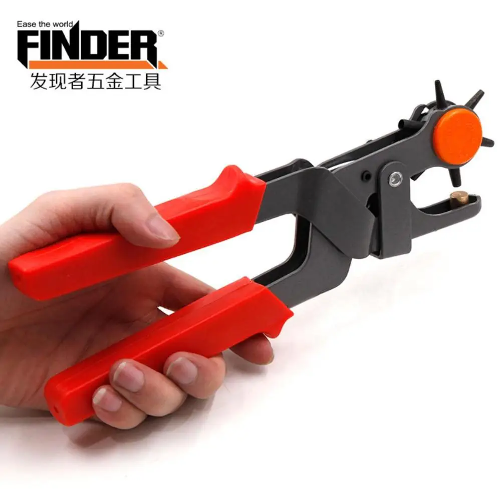 Multifunctional Punching Pliers, Carbon Steel Porous Pliers For Watchband Cards Leather Belt Round Hole Perforator Eyelet Tool