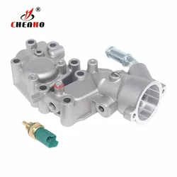 Thermostat Housing Aluminium Coolant Water Flange & Sensor for C-itroen BX C15 C3 for P-eugeot 1007 205 206 1336.Y8 9654775080