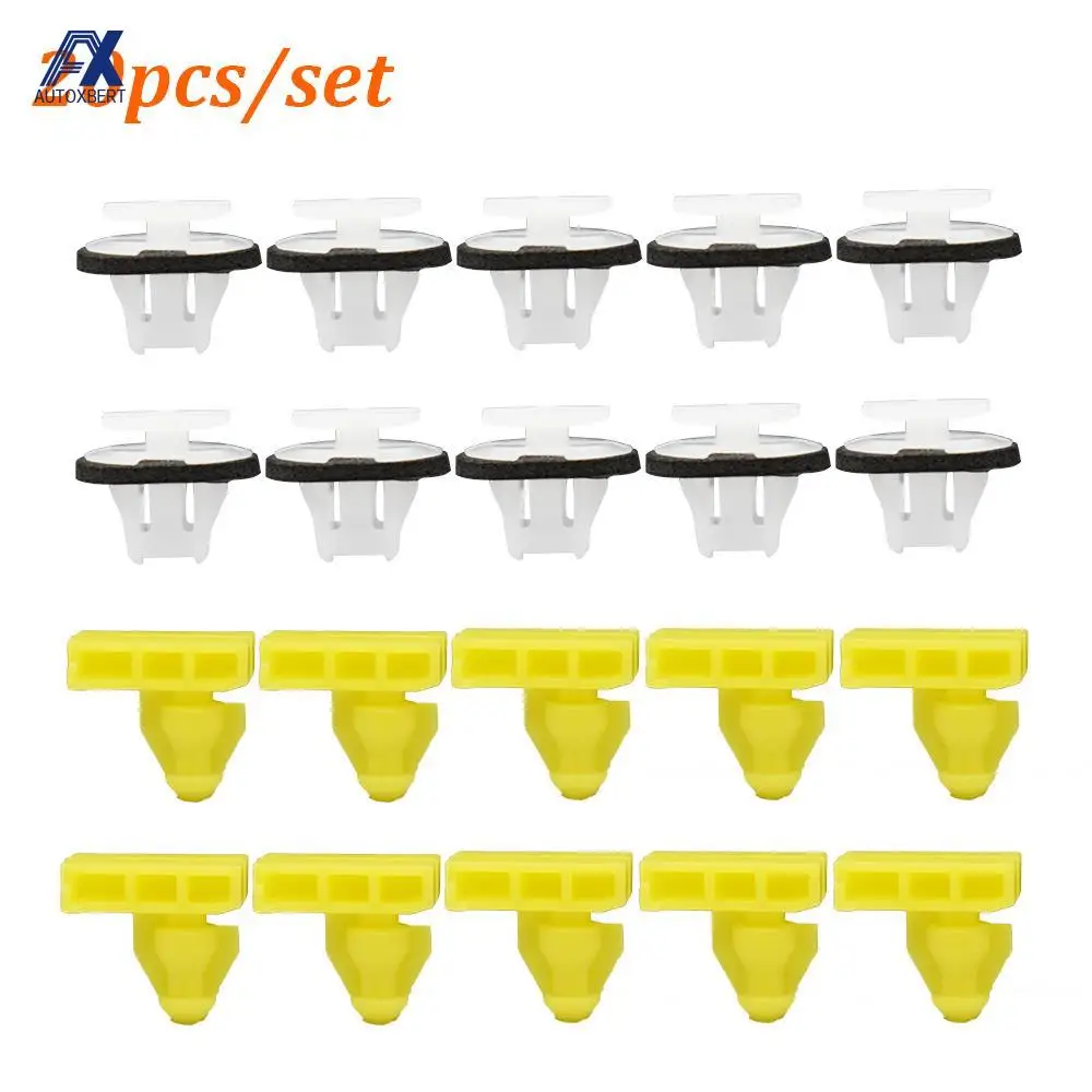 20x Wheel Arch Surround Trim Clips For Nissan Juke X-Trail T31 Murano Wing Moulding Clip Auto Bumper Rivets Car Accessories