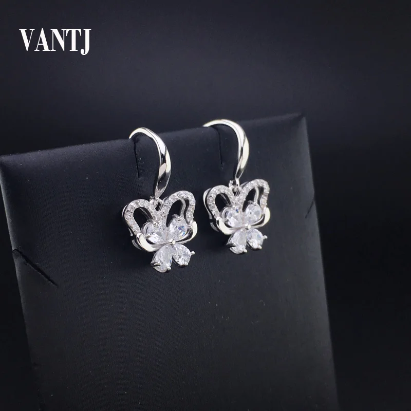 

VANTJ Real10K золотые серьги из стерлингового серебра Moissanite овальные 3*4 мм DF цветные ювелирные изделия для женщин обручальные свадебные подарки