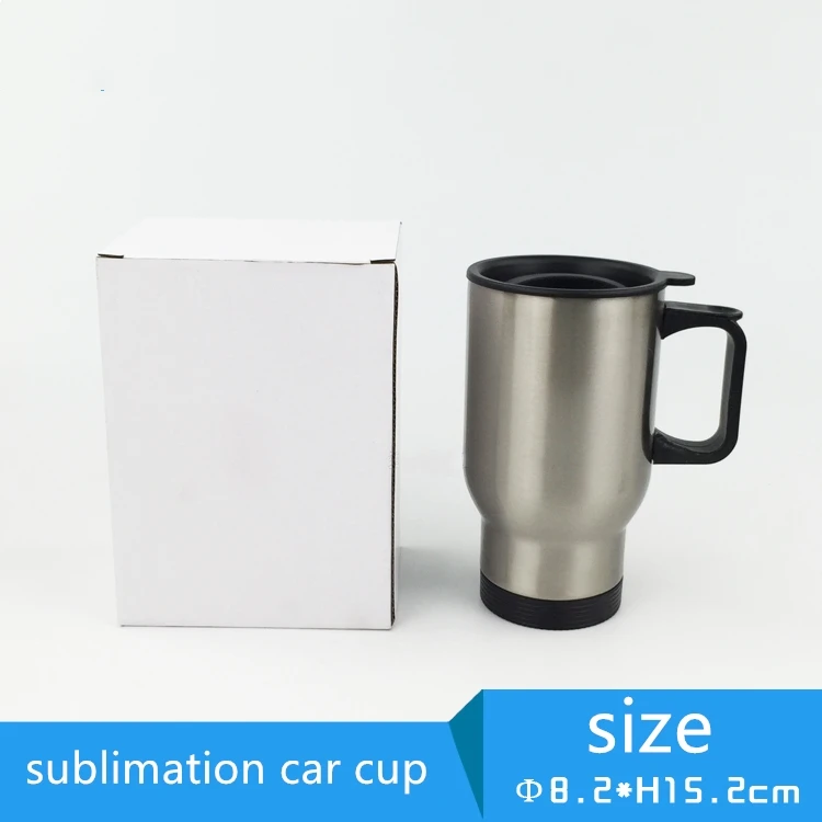 

2pcs/lot Blank Sublimation 450ml Stainless steel personalized car thermos by Sublimation INK DIY Transfer Heat Press Printing