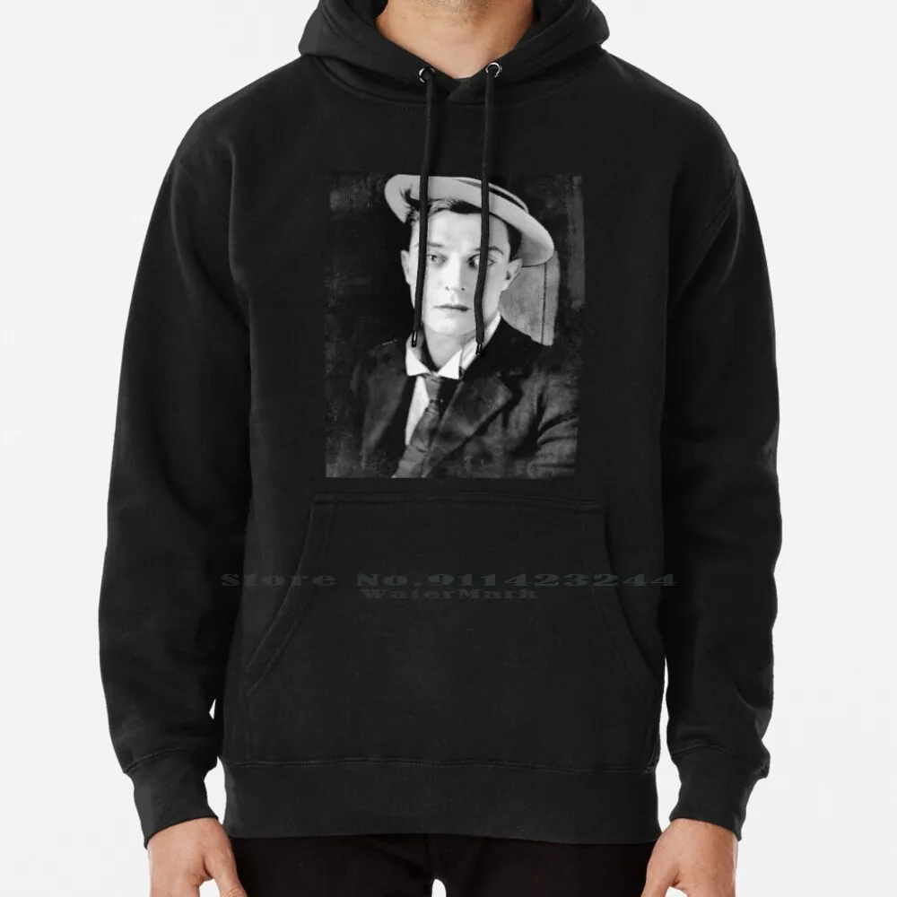 Buster Keaton-Bw Vintage-D13 Hoodie Sweater 6xl Cotton Buster Keaton Actor Actor Buster Keaton Joseph Frank Keaton Uses Funny