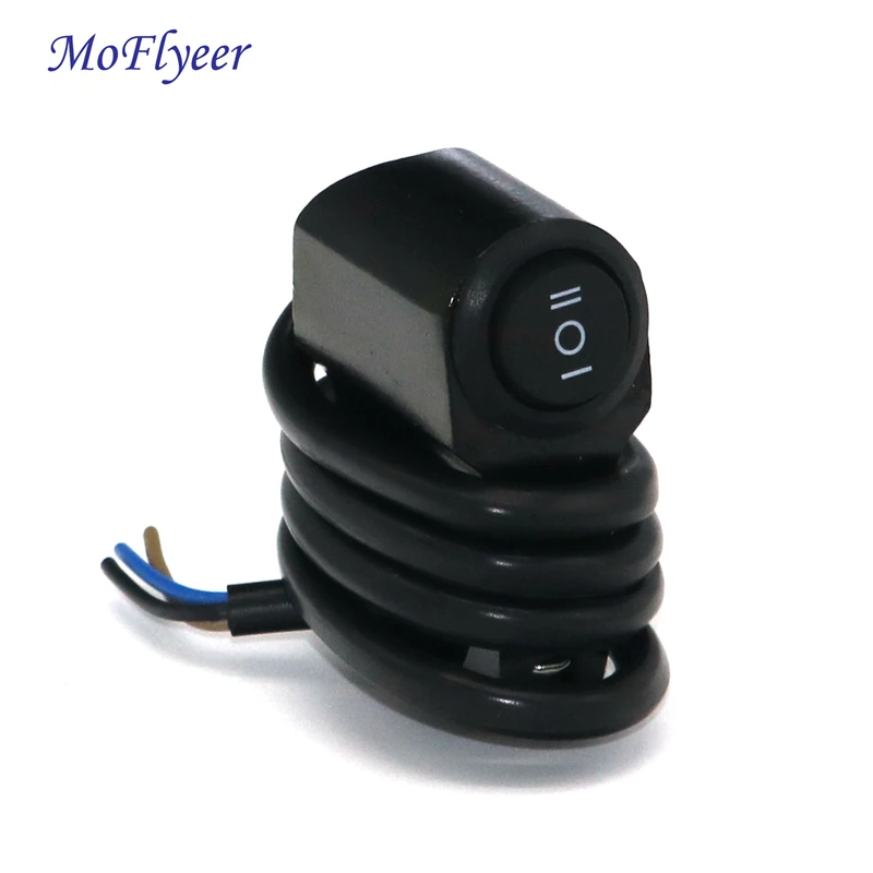 

MoFlyeer Universal 7/8" 22mm Motorcycle Modification Switch Aluminum Alloy Headlight Motorbike Scooter Moped Bicycle Switches