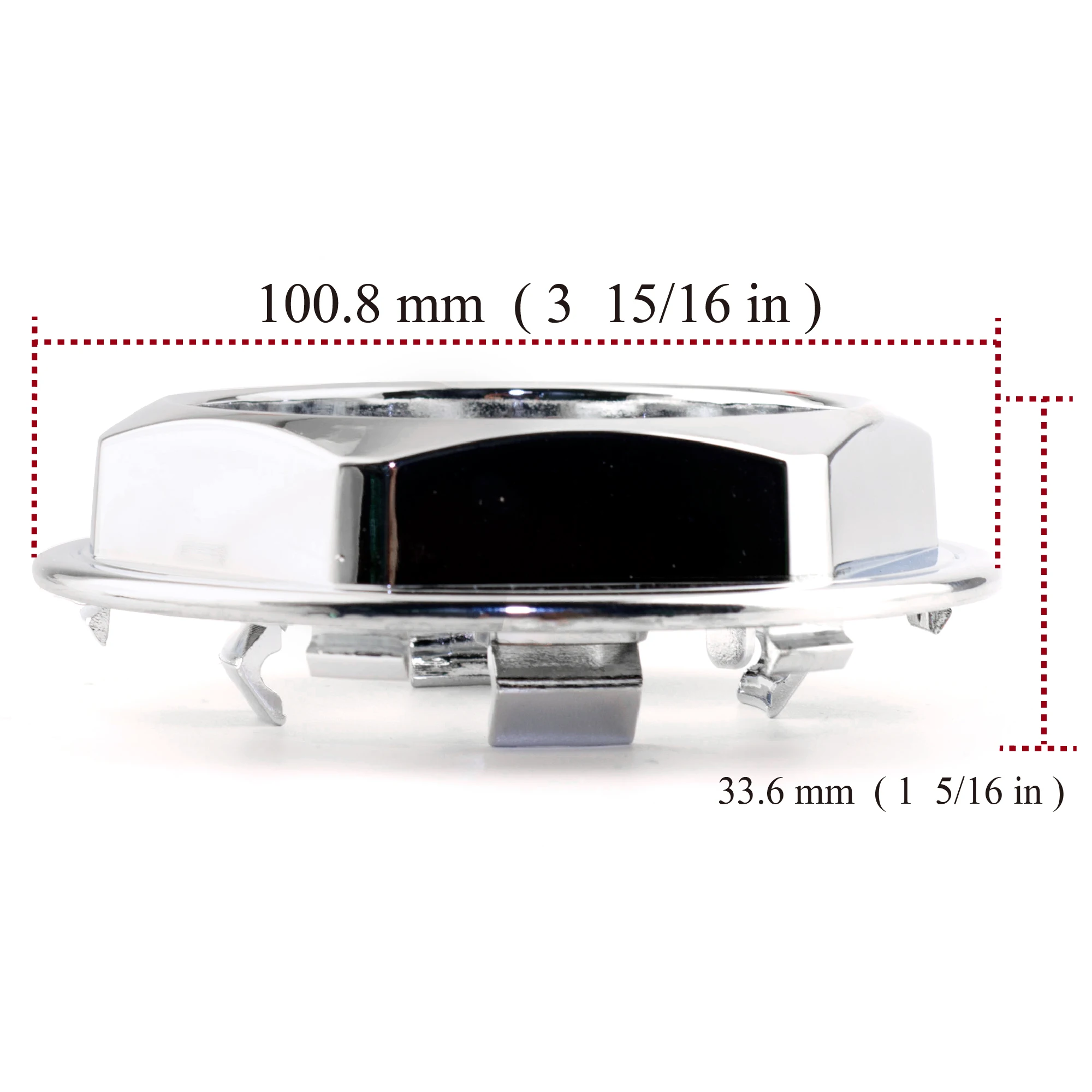 1pc 101mm(3.98in) 88mm/56mm Wheel Center Hub Caps Chrome Cover For Car Rims For 09.23.264 Auto Styling Interior Accessories