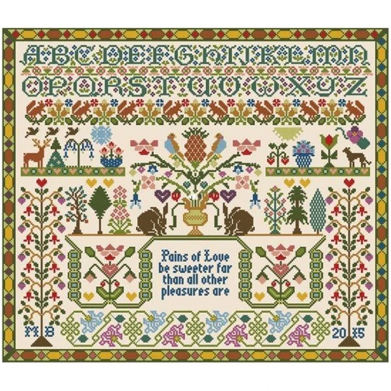 

ZZ4151 For Needlework Kit NOT PRINTED Cross Stich Painting Set Cross Stitch Kits Cross-stitch Embroidery Set Stitch Kits Cross