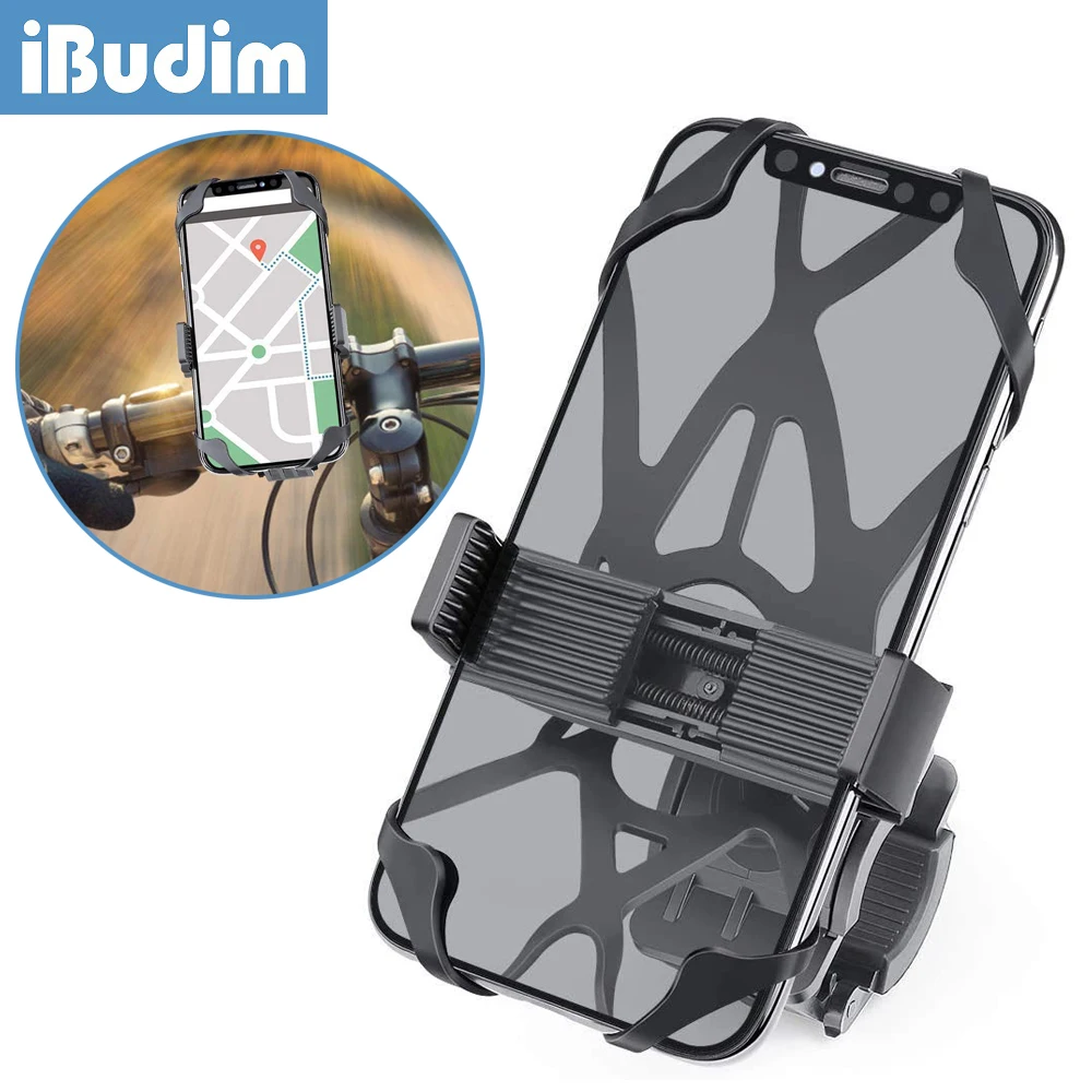 

iBudim Bike Phone Holder Bicycle Mobile Phone Holder Motorcycle Handlebar Phone Mount Cycling Accessories for iPhone 15 Pro Max