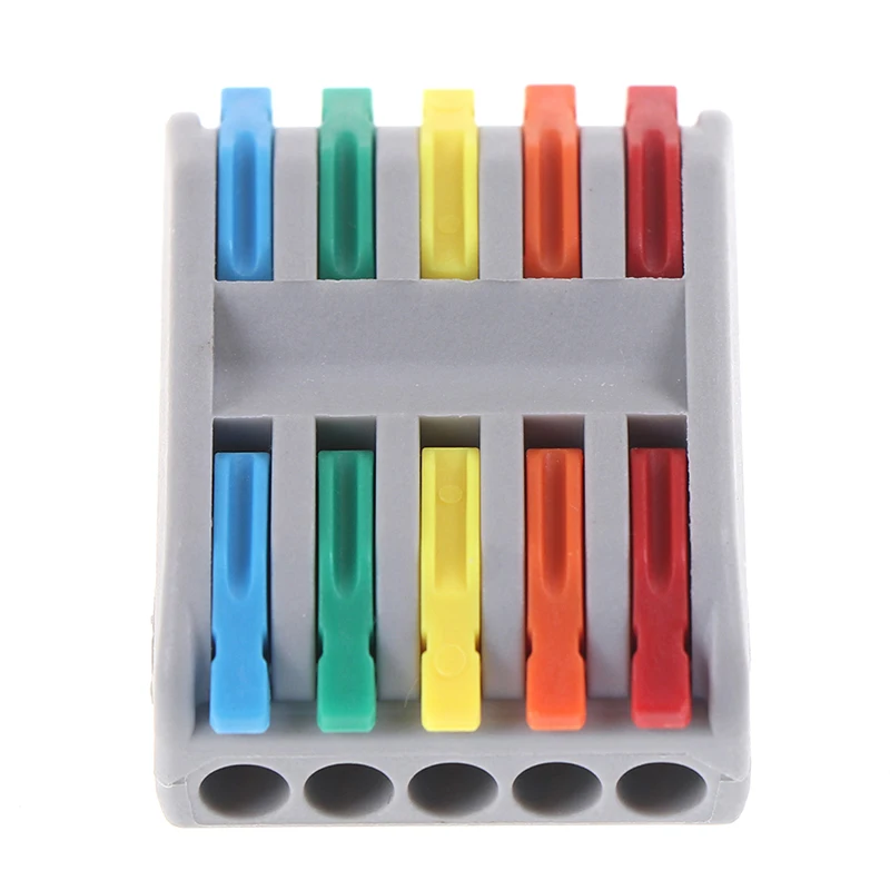 5PCS Mini Terminal Block Cable Splitter Wire Connectors PCT-222 Terminal Block Conductor SPL-2/3 Push-In