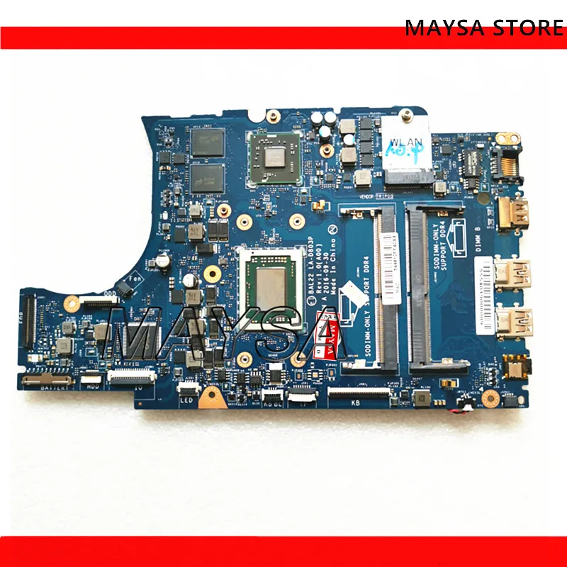 G89K3  0G89K3 FOR Dell Inspiron 15 5565 Laptop Motherboard LA-D803P W/ A12-9700P CPU 100% Test work