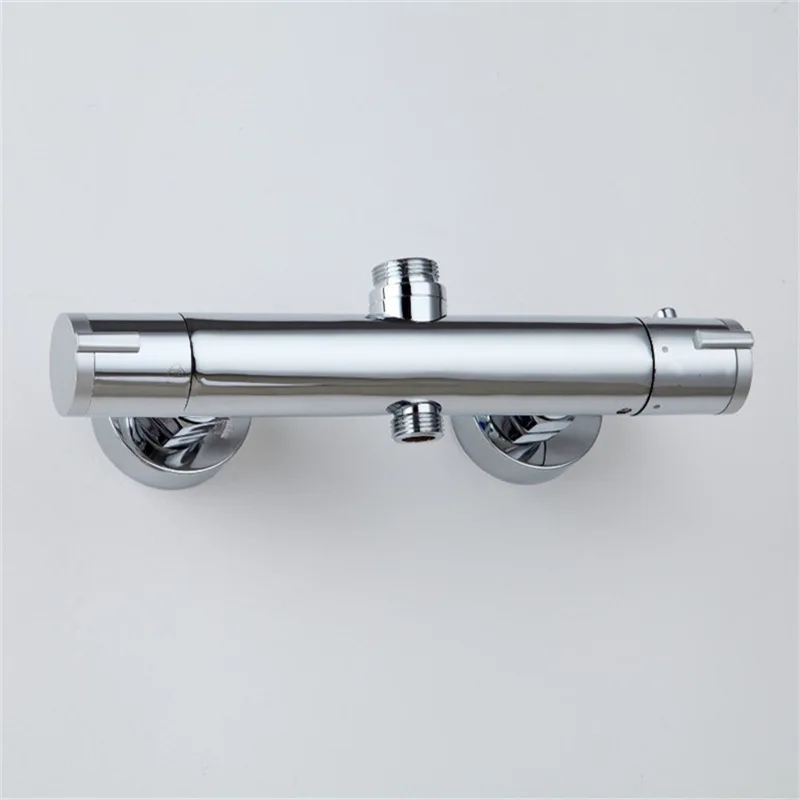 Senlesen Thermostatic Bathtub Shower Faucet Chrome Thermostatic Mixer Value Dual Handle Wall Mounted Bathroom Shower Mixer Taps