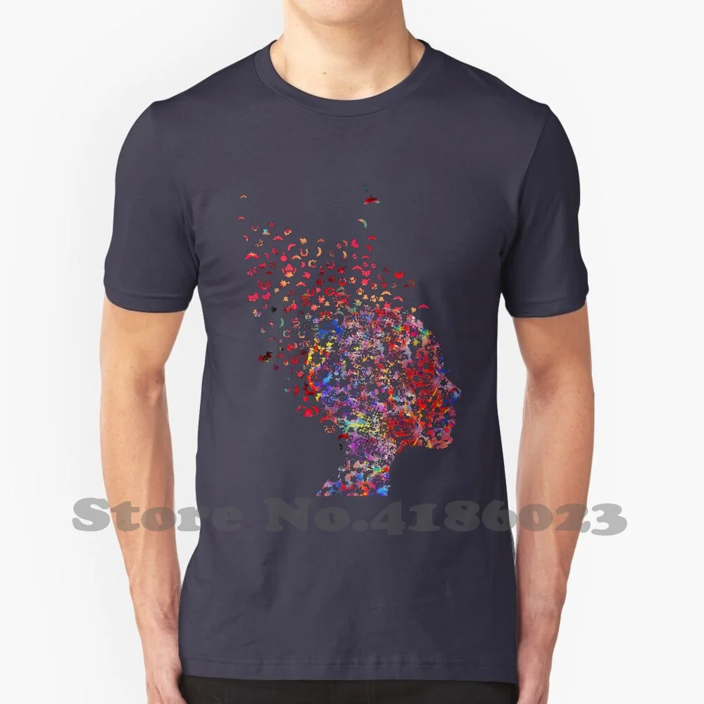 Mind And , Rorschach , Rorschach Card 100% Cotton T-Shirt Mind And Rorschach Human Psyche Psychotherapy Science Art Psychiatry