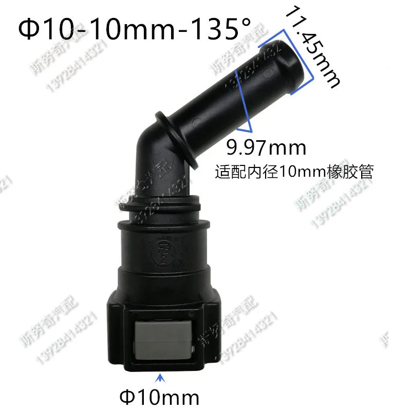 10mm D10 45 degree Fuel pipe joint Fuel line quick connector original plastic female connector for two pcs a lot