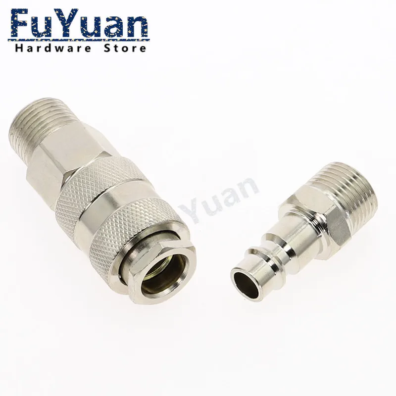 EU Type Quick Push In Connector Pneumatic Fitting High Pressure Coupler Coupling Work On Air compressor European standards