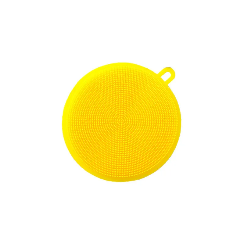 1PCS Silicone Cleaning Brushes Soft Silicone Scouring Pad Washing Sponge Dish Bowl Pot Cleaner Washing Tool Kitchen Accessories