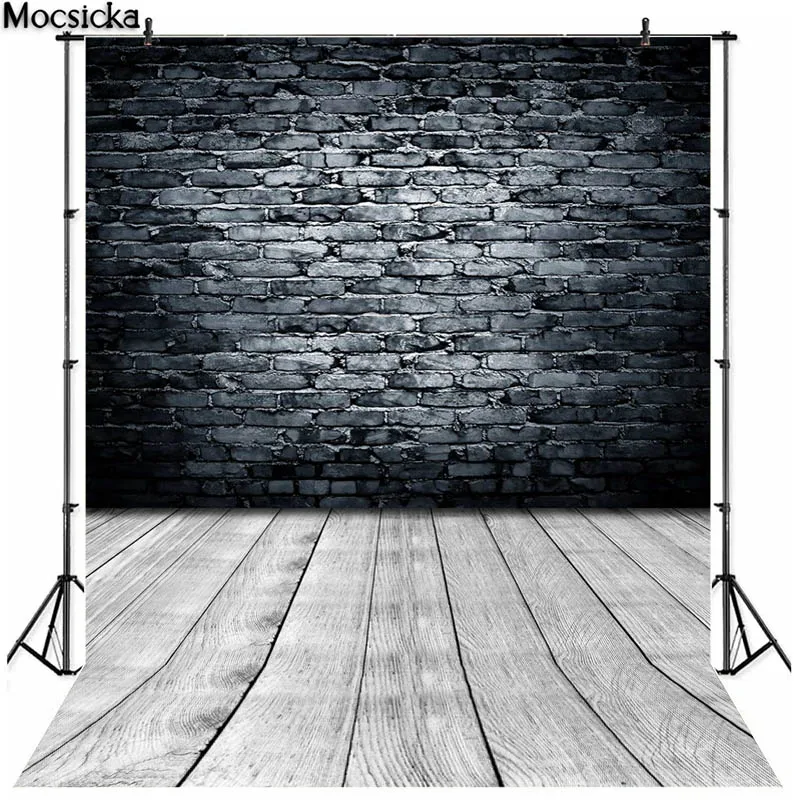 Фон для фотосъемки с кирпичной стеной, портретный студийный реквизит для новорожденных и взрослых, украшение, баннер, винтажный свадебный фотофон