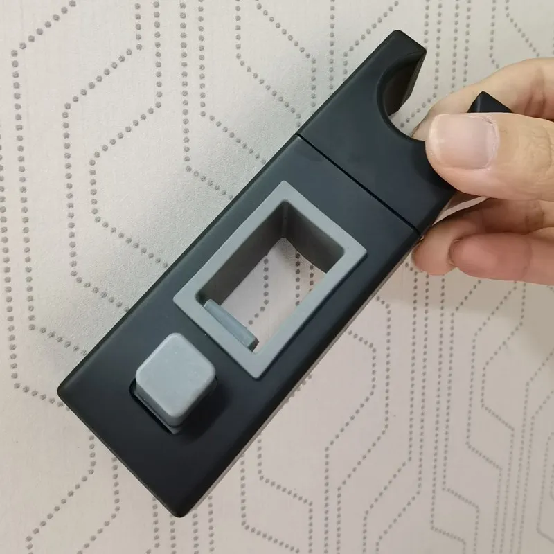 LIUYUE Duschkopfhalterung Schwarz ABS Quadratisch Badezimmer Duschhalterung Gleitschiene Frei Einstellbare Duschhalterung Zubehör – Detail 2
