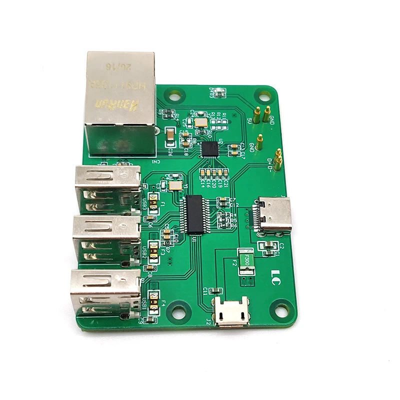Usb da placa de expansão do cubo da rede do raspberry pi zero ao hub ethernet