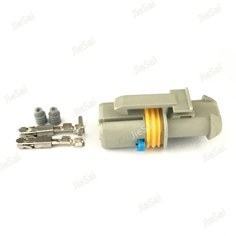 2 Pin/Way Grey Female Automotive Connector Auto Plug Light Socket 18385000002