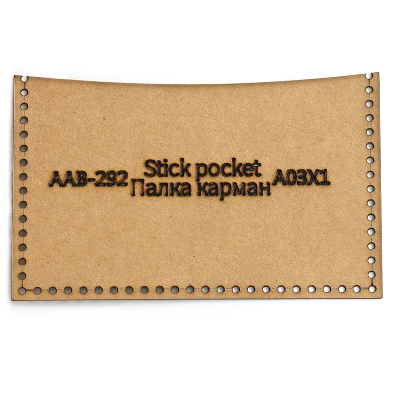 1Set DIY Kraft Paper Template New Men\'s clutches Business Storage Bag Leather Craft Pattern DIY Stencil Sewing Pattern 20m*13cm