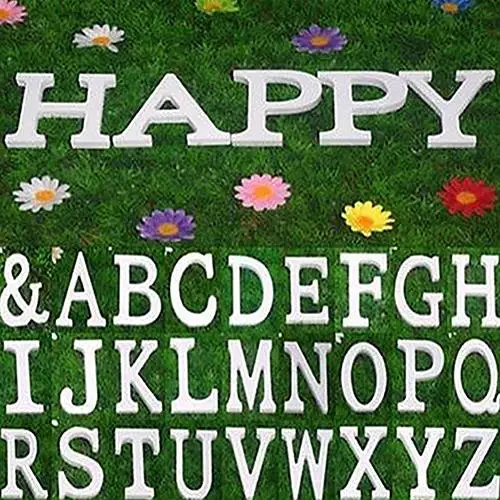 6cm 1pc Wooden Letters White Alphabet Wall Hanging Wedding Birthday Party Home Decorations Letter Decoration big letters